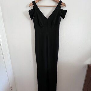 Calvin Klein Floor Length Cold Shoulder Gown